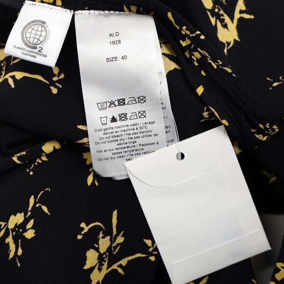 Ganni Printed Maxi Dress in Black Viscose - Picture 5 of 10